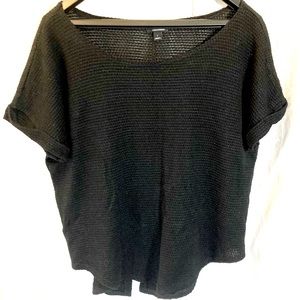 Knit black top
